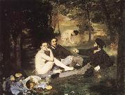 Edouard Manet Dejeuner sur I-herbe oil painting